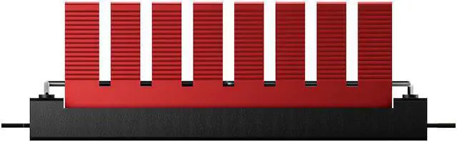 Alt view image 5 of 7 - archgon SSD Heatsink for PCIe SSD m.2 2280 SSD nvme SSD for workstation server rugged computer ipc industrial computer gaming pc use (red)(HS-0130-R)