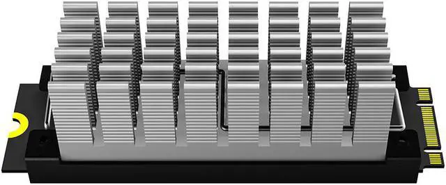 Alt view image 5 of 6 - Archgon SSD Heatsink M.2 2280 NVMe SSD Aluminium Heatsink Cooler with Thermal Pads for PCIE NVMe M.2 SSD, SATA M.2 SSD (Silver HS-0130)