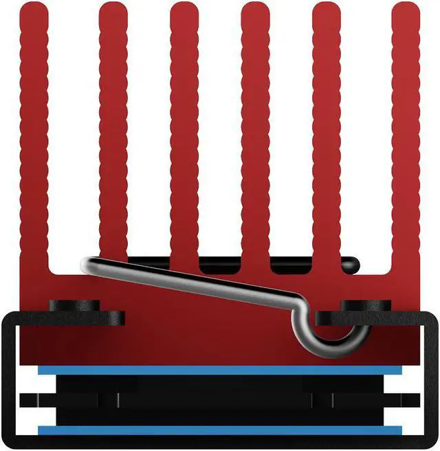 Alt view image 4 of 7 - archgon SSD Heatsink for PCIe SSD m.2 2280 SSD nvme SSD for workstation server rugged computer ipc industrial computer gaming pc use (red)(HS-0130-R)