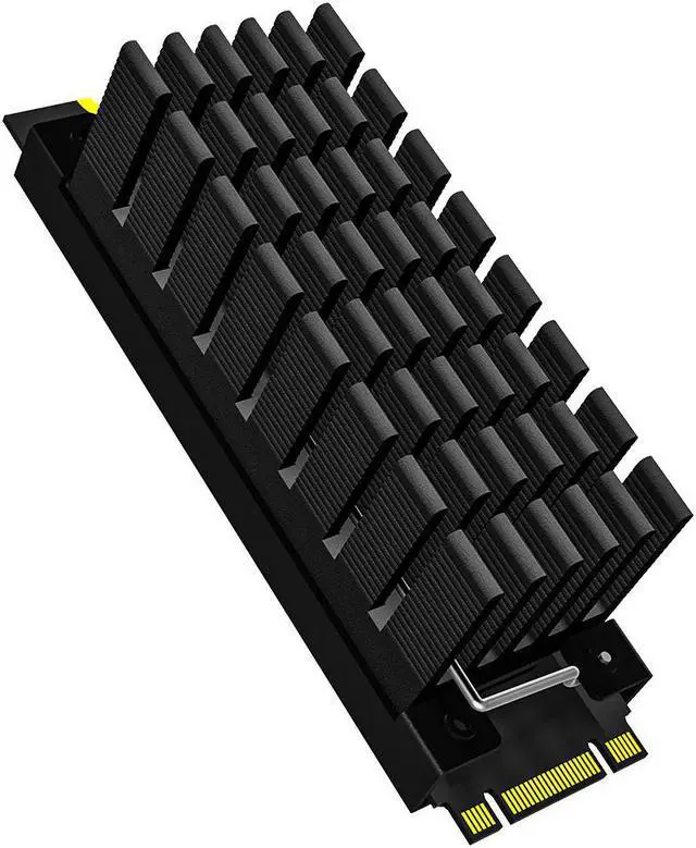 Alt view image 2 of 6 - Archgon SSD Heatsink M.2 2280 NVMe SSD Aluminium Heatsink Cooler with Thermal Pads for PCIE NVMe M.2 SSD, SATA M.2 SSD (Black HS-0130)