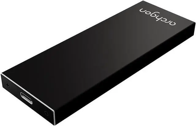 Alt view image 2 of 6 - Archgon M.2 SSD Aluminum Enclosure Compatible with NGFF SATA III 6Gb/s B-Key & B+M-Key 2280/2260/2242/2230 Solid State Drive USB 3.1 Gen.2 Speed Model MSD-211 (M.2 NGFF B-Key B+M Key, Black)