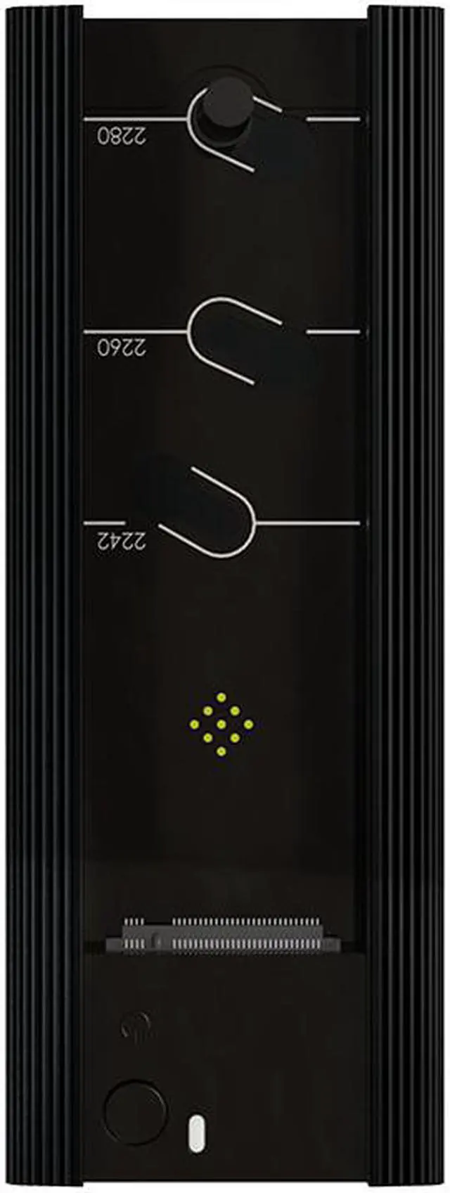 Alt view image 4 of 7 - archgon USB 3.2 Type-C Aluminum External SSD Dock Compatible with PCIe NVMe 2242/2260/2280 & M.2 SATA Solid State Drive Support UASP Designed for Heatsink with 1-inch in width (MSD-3100)