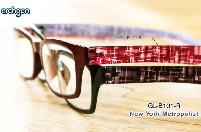 Alt view image 2 of 7 - archgon Anti-Blue Light GL-B101 New York Metropolis Glasses, Plain Glasses, Computer Glasses