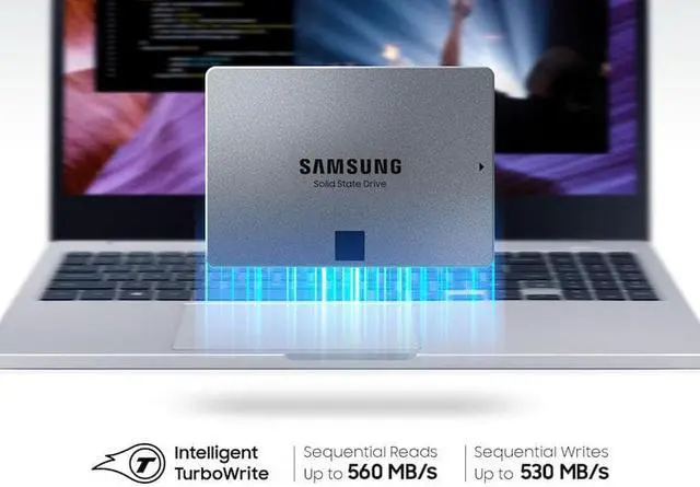 Alt view image 4 of 5 - SAMSUNG 870 QVO SATA III SSD 8TB 2.5" Internal Solid State Drive, Upgrade Desktop PC or Laptop Memory and Storage for IT Pros, Creators, Everyday Users, MZ-77Q8T0BW