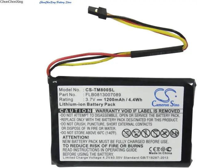Alt view image 11 of 15 - 1200mAh Battery For TomTom One XL Traffic, XL 30 Series, FLB0813007089