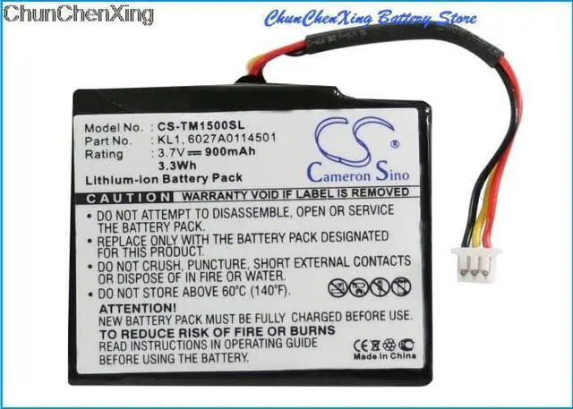 Alt view image 11 of 15 - 900mAh KL1 Battery for TomTom TomTom VIA 1405, VIA 1405M, VIA 1405T, VIA 1435T, VIA 1435TM, VIA 1505, VIA 1505M, VIA 1505T, VIA 1535T