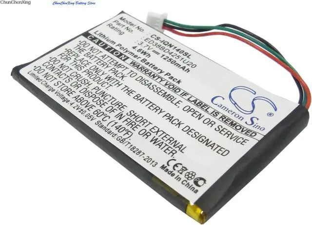 Alt view image 17 of 17 - 1250mAh ED38BD4251U20 Battery for Garmin Nuvi 1400, Nuvi 1450, Nuvi 1450T, Nuvi 1490, Nuvi 1490T, Nuvi 1490T Pro, Nuvi 1490TV