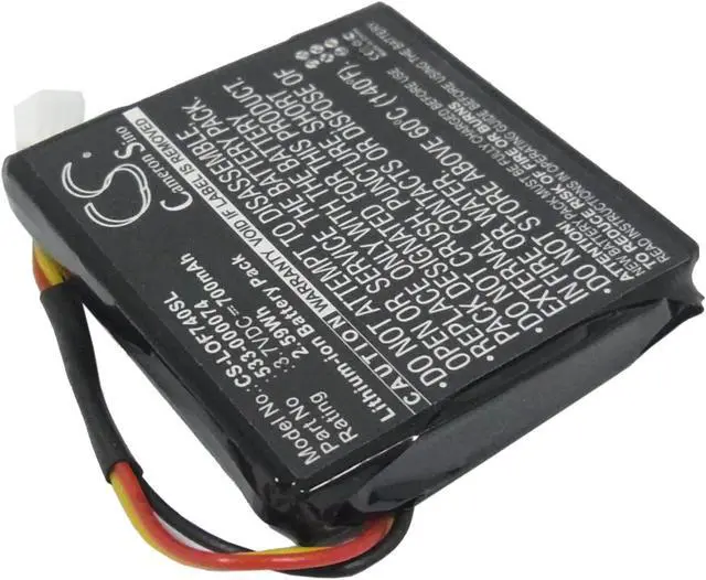 Alt view image 4 of 12 - Cameron Sino 700mAh Battery 533-000074 for Logitech 981-000257, F540, G930