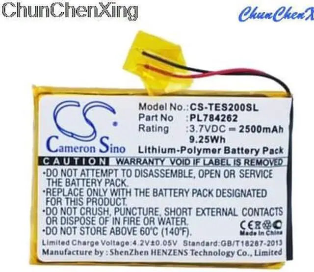 Alt view image 10 of 14 - Replacement GPS, Navigator Battery for TEASI One 2 ,PL784262    2500mAh