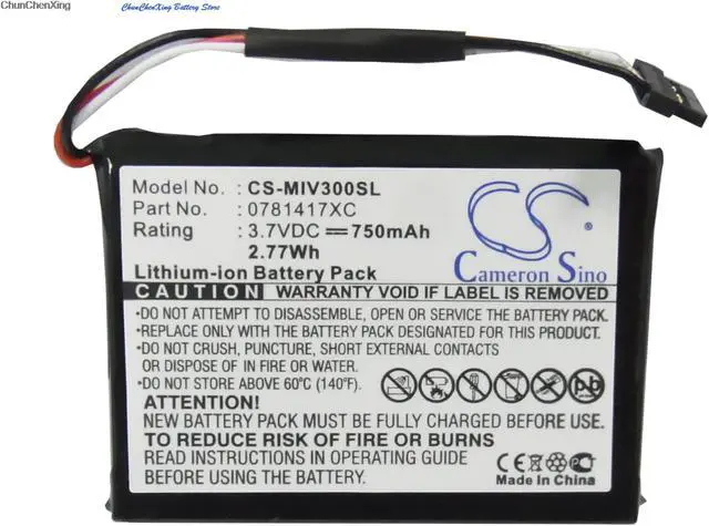 Alt view image 11 of 15 - 750mAh Battery for Mitac Mio Moov 300, 310, 330, 350, 360, 370