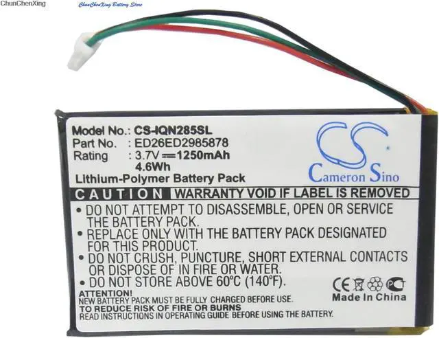 Alt view image 12 of 16 - 1250mAh Battery for Garmin Nuvi 285, Nuvi 285W, Nuvi 285WT, ED26ED2985878