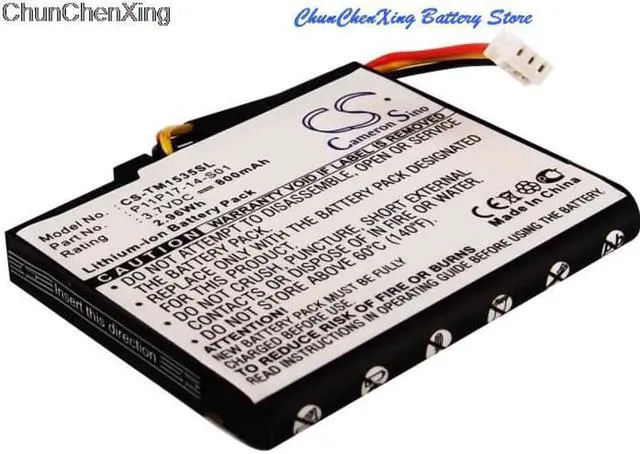 Alt view image 11 of 15 - 800mAh Battery for TomTom VIA 1535 VIA 1535TM Live 1535 Live 1535M VIA 135