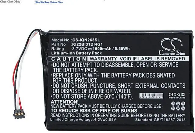 Alt view image 13 of 17 - 1500mAh Battery for Garmin Nuvi 2689LMT, 2639LMT, 2639LMT 6-Inch; KI22BI31DI4G1