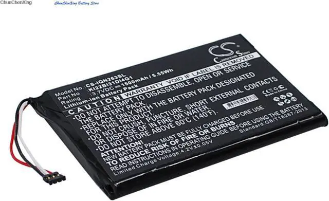 Alt view image 16 of 17 - 1500mAh Battery for Garmin Nuvi 2689LMT, 2639LMT, 2639LMT 6-Inch; KI22BI31DI4G1