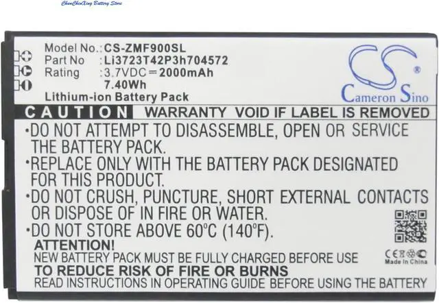 Alt view image 10 of 14 - Battery For ZTE Li3723T42P3h704572,