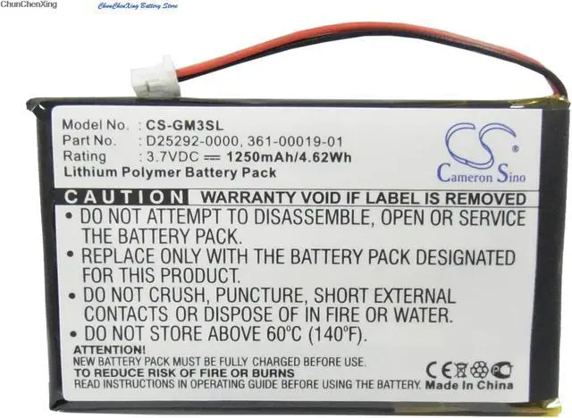 Alt view image 11 of 15 - 1250mAh Battery for Garmin iQue M3, iQue M4, 361-00019-01, D25292-0000