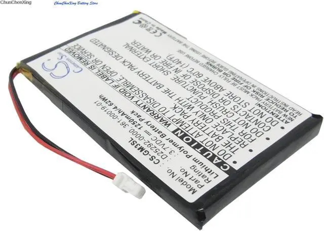 Alt view image 14 of 15 - 1250mAh Battery for Garmin iQue M3, iQue M4, 361-00019-01, D25292-0000
