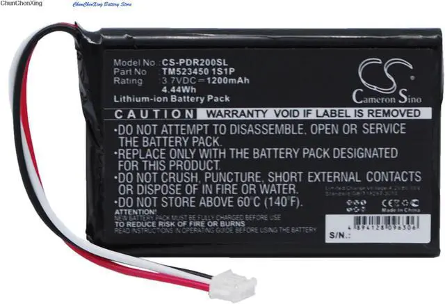Alt view image 11 of 15 - 1200mah battery for PHAROS Drive GPS 200 PDR200 p/n: TM523450 1S1P