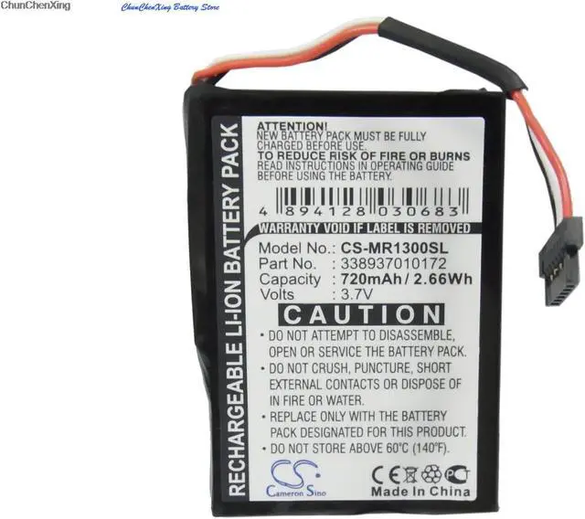 Alt view image 12 of 16 - 720mAh Battery for Magellan RoadMate 1300, 1340, 338937010172 NEW