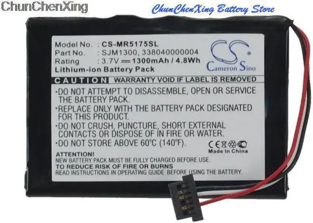 Alt view image 7 of 11 - 1300mAh SJM1300 Battery for Magellan RoadMate 5175-LM, RoadMate 5175TLM