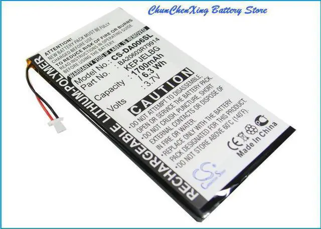 Alt view image 9 of 11 - 1700mAh DVP-HD0003 Battery for Creative Zen Vision:M, Zen Vision M Video
