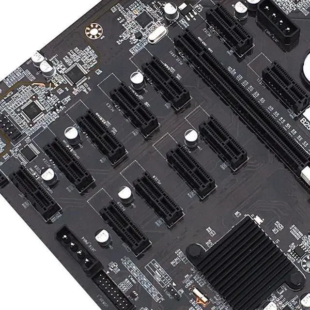 Alt view image 3 of 6 - Taifast 12 GPU Motherboard SATA USB3.0 interface USB2.0 with CPU main board DDR4 Memory dual channel GPU Motherboard PC in stock