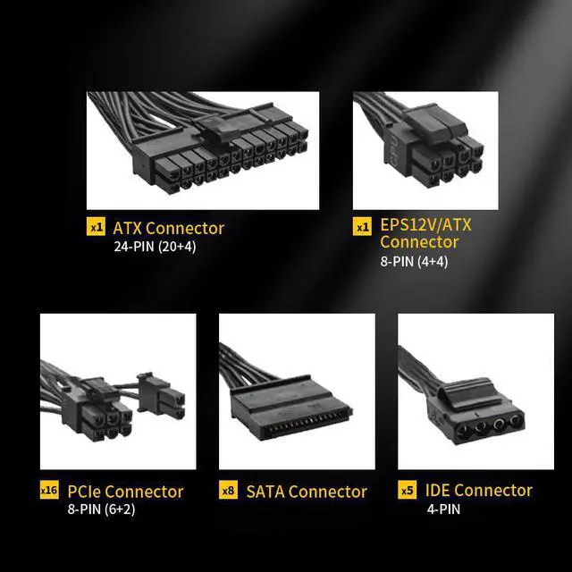 Alt view image 5 of 6 - Taifast 1800w PC high quality 92 plus power supply Manufacturer Non-Module strong power supply computer GPU machine in stock