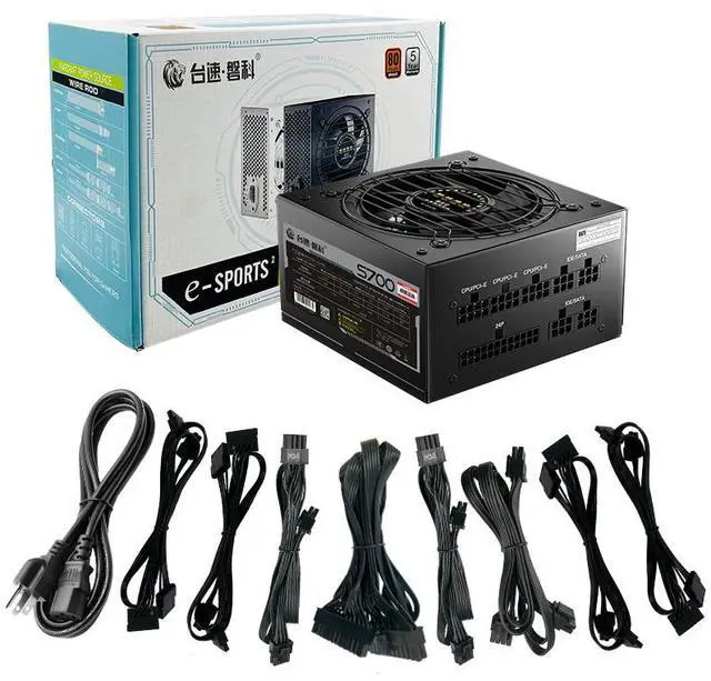 Alt view image 3 of 6 - Taifast S700 600w power efficiency computer switch power supply in stock