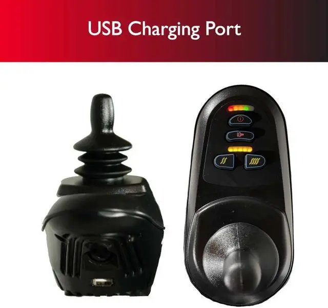 Alt view image 6 of 7 - Zipr Transport Lite Electric Wheelchair - Lightweight Folding Electric Wheelchair - Portable Electric Wheelchairs For Adults, Seniors, Elderly, Travel - Power Wheelchair Long Range Battery & USB Port