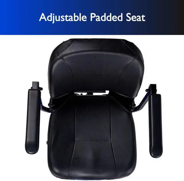 Alt view image 6 of 7 - Zipr 3-Wheel Mobility Scooter - Folding Electric Motorized Wheelchair - Mobility Scooters for Seniors, Travel, Adults, Elderly, Handicapped - Power Extended Battery - Charger and Metal Basket Included