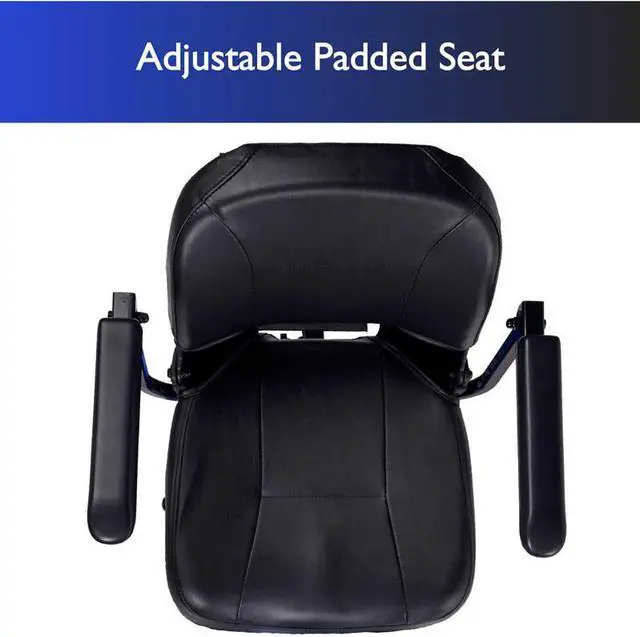 Alt view image 7 of 7 - Zipr Traveler Xtra 4 Wheel Spacious Long Range Mobility Scooter - Folding Motorized Wheelchair - Mobility Scooter for Adults, Travel, Seniors, Elderly - Mobility Scooters -