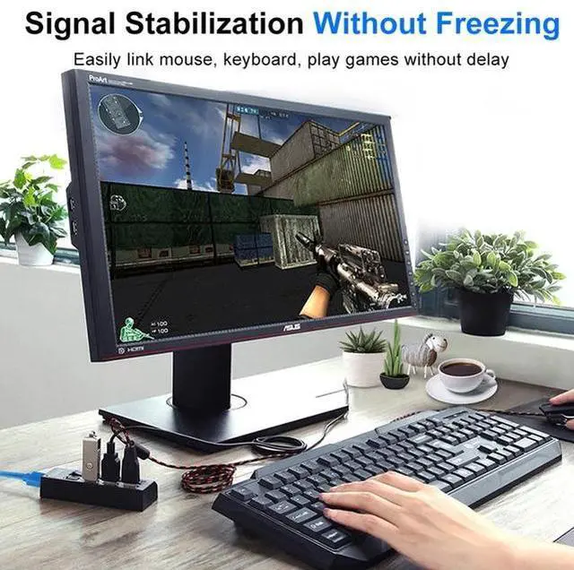 Alt view image 4 of 6 - USB 3.0 Hub 5Gbps High Speed Multi USB Splitter 3 Hab Use Power Adapter 4/7 Port Multiple Expander Hub With Switch For PC Laptop