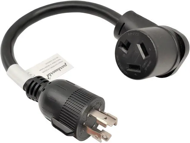 Main image of Parkworld 886139 Generator Adapter Cord Locking 4 Prong Male NEMA L14-30P to 10-30R Dryer 3 Prong Receptacle (1.5FT)