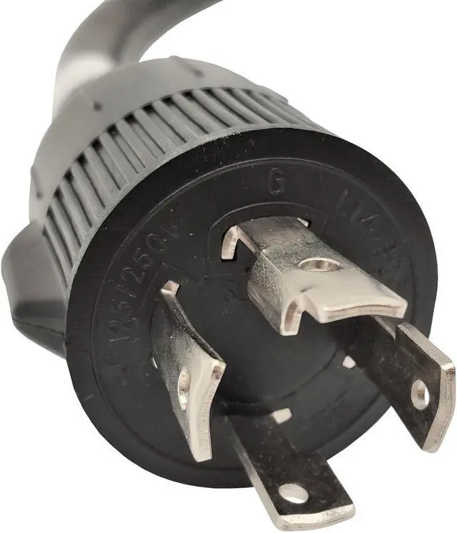 Alt view image 2 of 3 - Parkworld 886139 Generator Adapter Cord Locking 4 Prong Male NEMA L14-30P to 10-30R Dryer 3 Prong Receptacle (1.5FT)