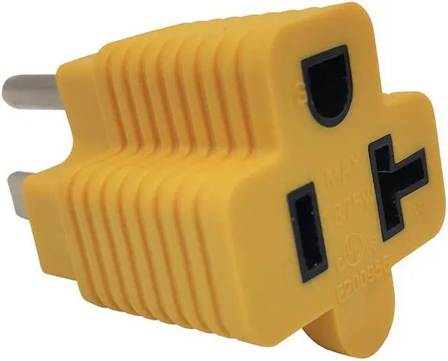 Alt view image 3 of 4 - Parkworld UL Listed NEMA 5-15P to 5-20R T-Blade Adapter, Household Regular 5-15 Plug to 5-20 Receptacle (1-Piece)