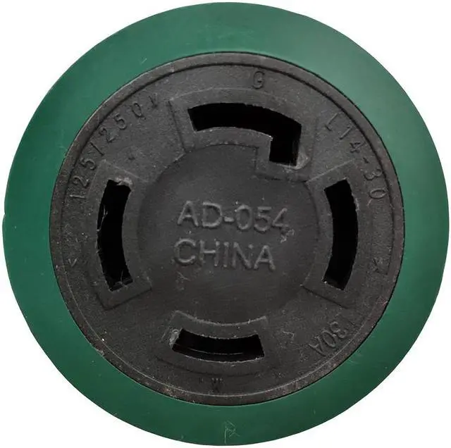 Alt view image 5 of 6 - Parkworld 884968 L5-30P Male to L14-30R for Home Back Power Transfer Switch or House Panel (two hots bridged in female end)