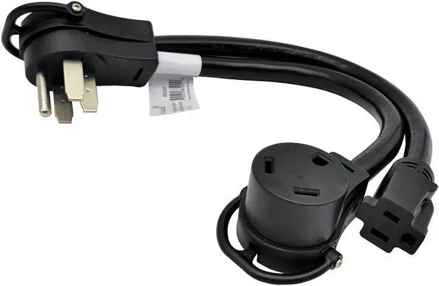 Main image of Parkworld 885200 Splitter, RV 50A to 30A & 15A V adapter cord 14-50P male to TT-30R & 5-15R female