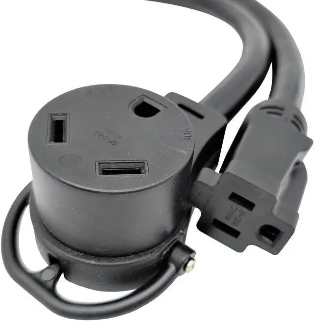 Alt view image 3 of 4 - Parkworld 885200 Splitter, RV 50A to 30A & 15A V adapter cord 14-50P male to TT-30R & 5-15R female