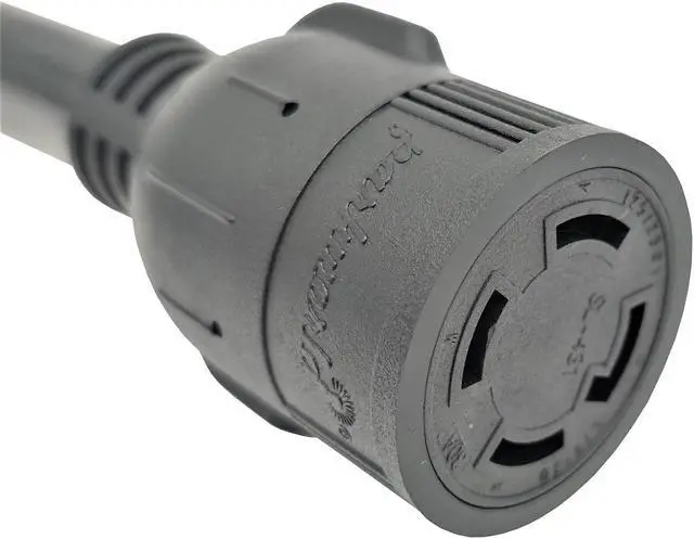 Alt view image 2 of 3 - Parkworld 885262 Generator Adapter Cord 4-Prong Locking 20 AMP L14-20 Plug to 30 AMP Locking L14-30 Receptacle 1 ft.