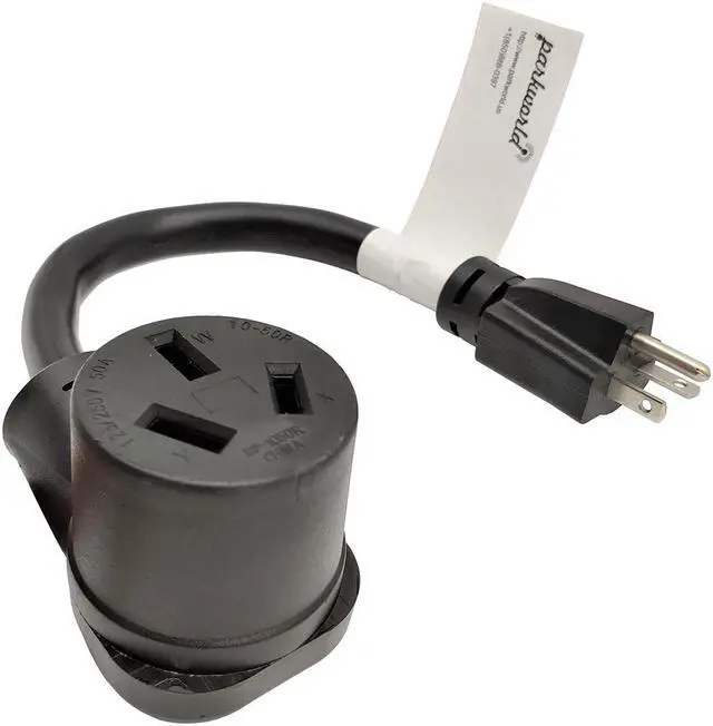 Main image of Parkworld 61650 Adapter Power Cord 20 AMP Plug 6-20P to 10-50R Dryer 3 Prong 50 AMP 250V Receptacle