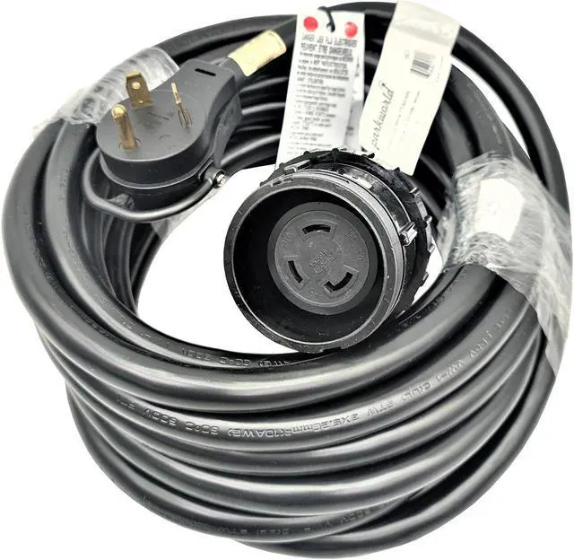 Main image of Parkworld 692187 RV Shore Power 30A Adapter Extension Cord TT-30P to L5-30R 25 ft.