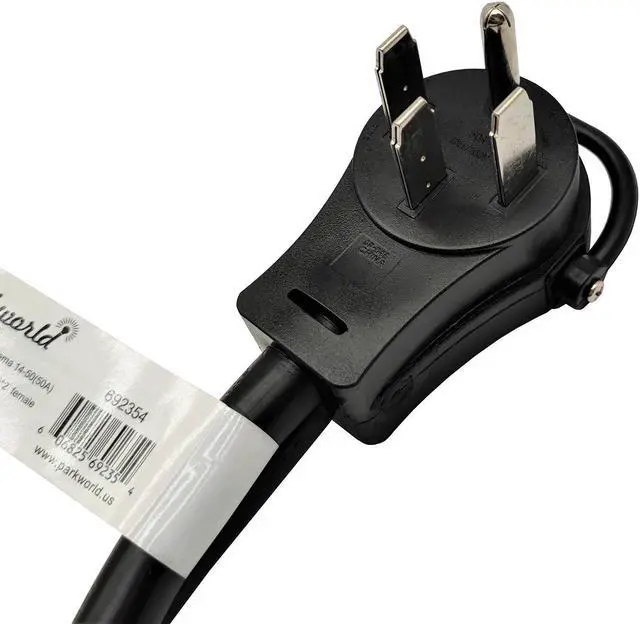 Alt view image 3 of 4 - Parkworld 692354 Splitter, RV 50A to (2)30A V splitter cord adapter, 14-50P male to (2) TT-30R female