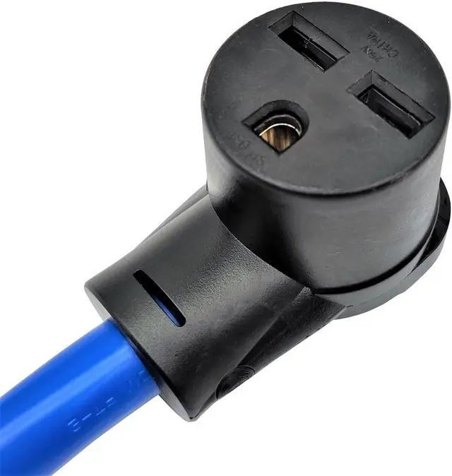 Alt view image 2 of 4 - Parkworld 886757 Adapter Cord Dryer 14-30P Male Right Angle to Welder 6-30R Female