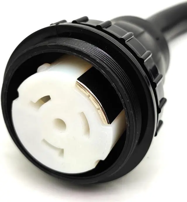 Alt view image 3 of 5 - Parkworld 63043 RV Shore Power 50A Extension Cord Adapter , NEMA 14-50P to SS2-50R Straight Plug for Generator 1.5 ft.