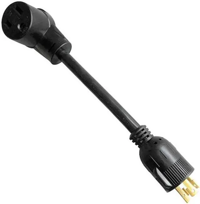 Alt view image 4 of 4 - Parkworld 691951 Power Adapter Cord 3-Prong Generator 30A Locking L5-30P Male to Welding 50 AMP 6-50R Female
