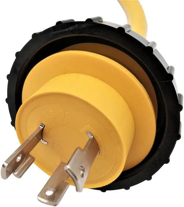 Alt view image 2 of 4 - Parkworld 885927Y Shore Power Adapter Cord RV 30A 125V L5-30P Male to Marine SS1-50R 50A 125V Female