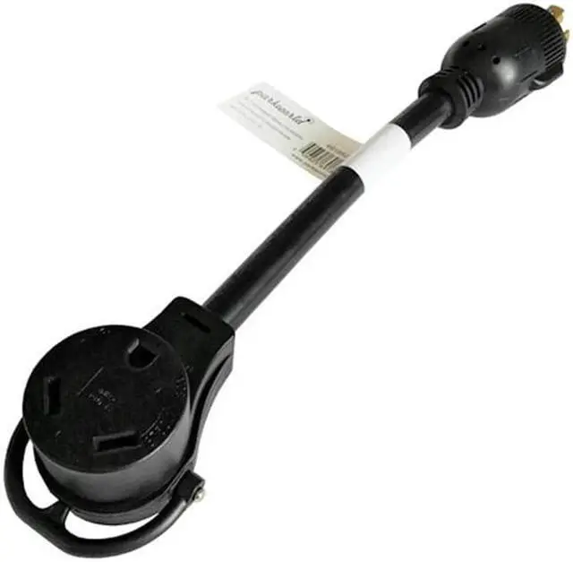 Alt view image 2 of 4 - Parkworld 691852 30 AMP Power Adapter Cord 4-Prong Generator Locking L14-30P Male to RV TT-30R Female with Handle