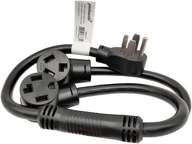 Alt view image 4 of 4 - Parkworld 886610 Dryer Splitter, NEMA 14-30 Male Plug to 14-30 & 10-30 Female Receptacle, Dryer 4-Prong 30 AMP Y Adapter Cord