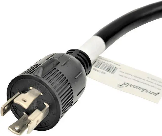 Alt view image 3 of 3 - Parkworld 691845A Power Adapter Cord 4-Prong Generator 30A Locking L14-30P Male to RV 50 AMP 14-50R Female with Handle 4 ft.