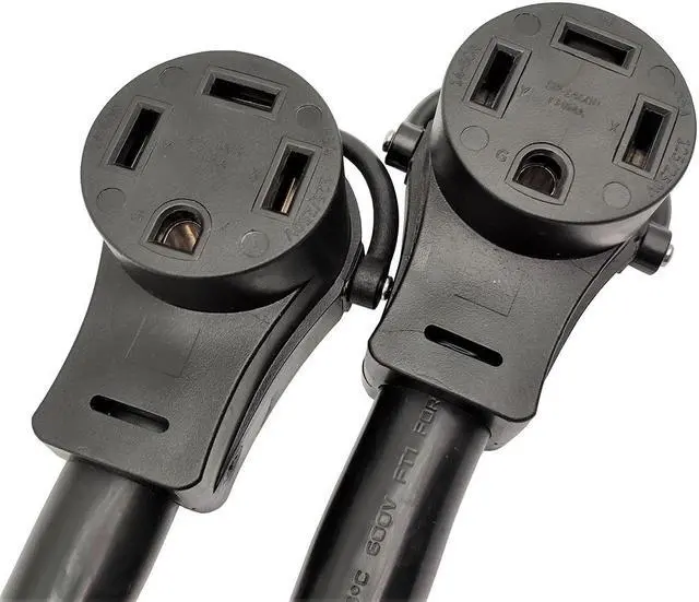 Alt view image 2 of 3 - Parkworld 886191 RV 50 AMP Splitter Adapter NEMA 14-60P Male Plug to (2) 14-60R Female Connector